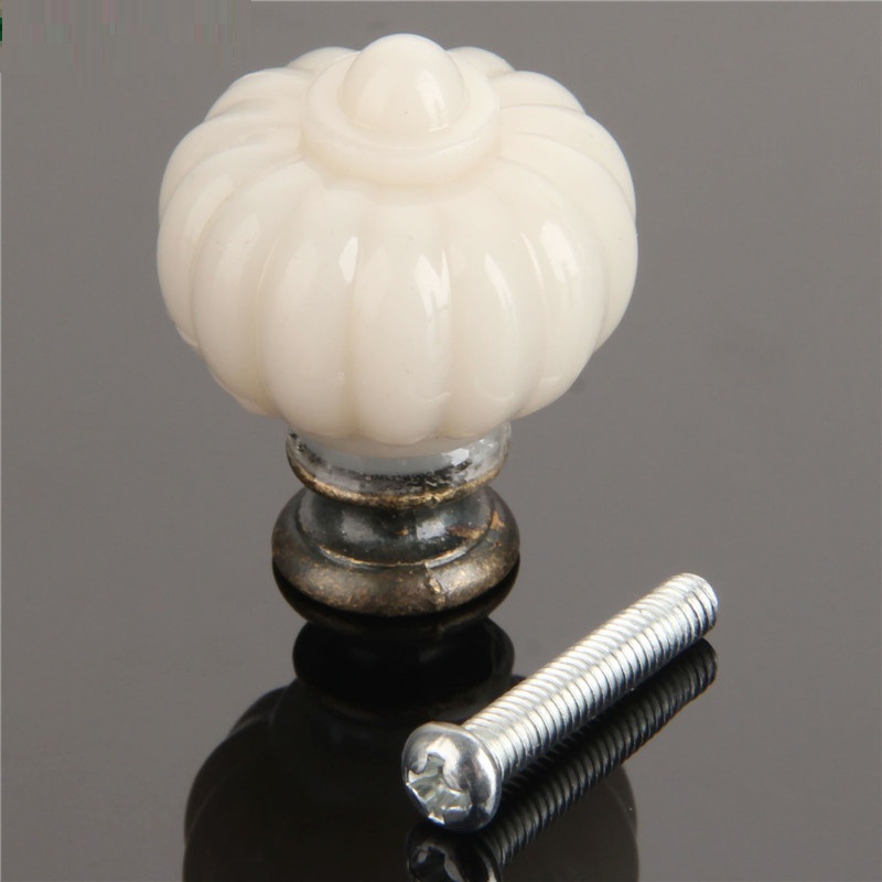 Furniture Hardware Manufacturer - 1Pc Acrylic Ivory White Pumpkin Cabinet