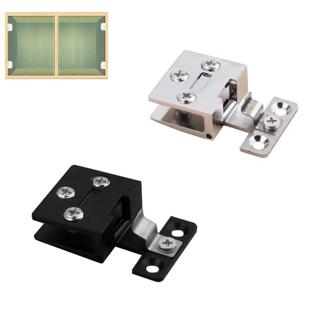 Furniture Hardware Display - Clamp Punch Wine Cabinet Glass Hinge