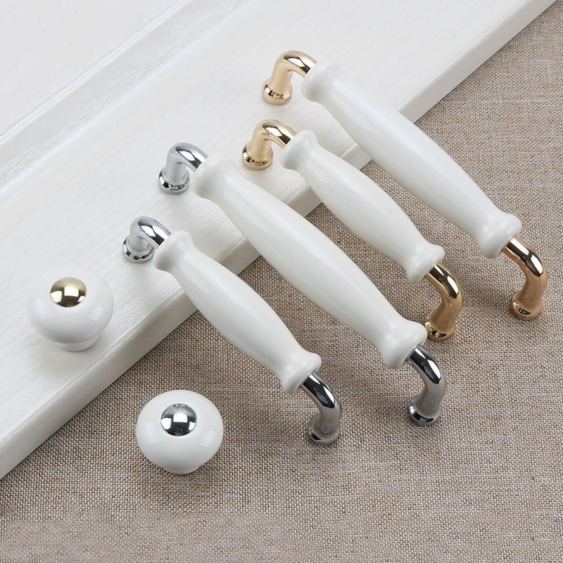 Furniture Hardware Drawer Pulls - Ceramic Door Handles Modern Furniture Knobs