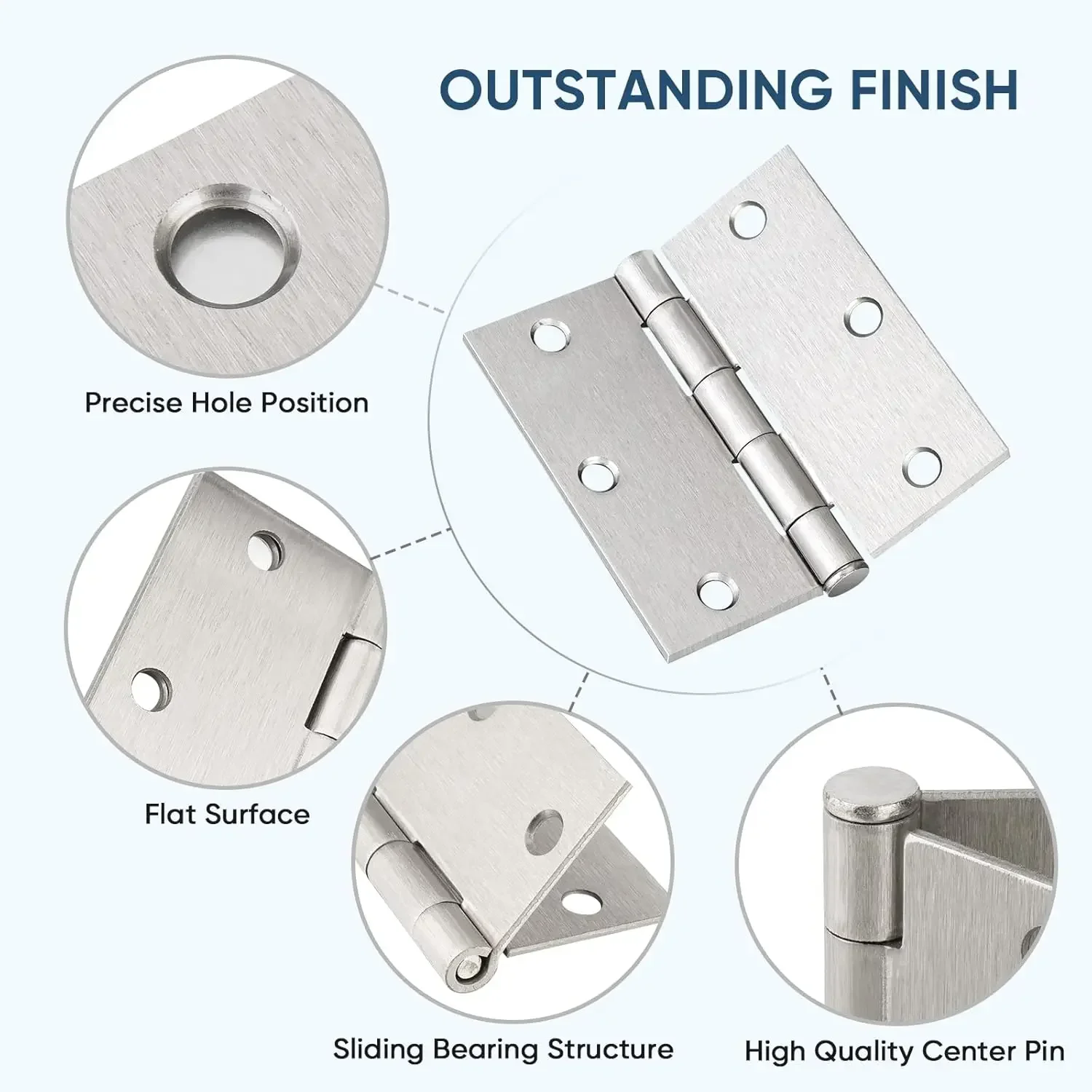 1-4 Inch Universal Door Hinges - огляд і ціна Furniture Hardware And Fittings