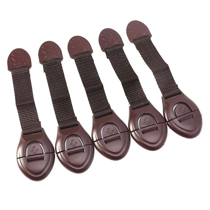 5pcs/lot Brown Cabinet Safety  - огляд і ціна Furniture Hardware Manufacturer