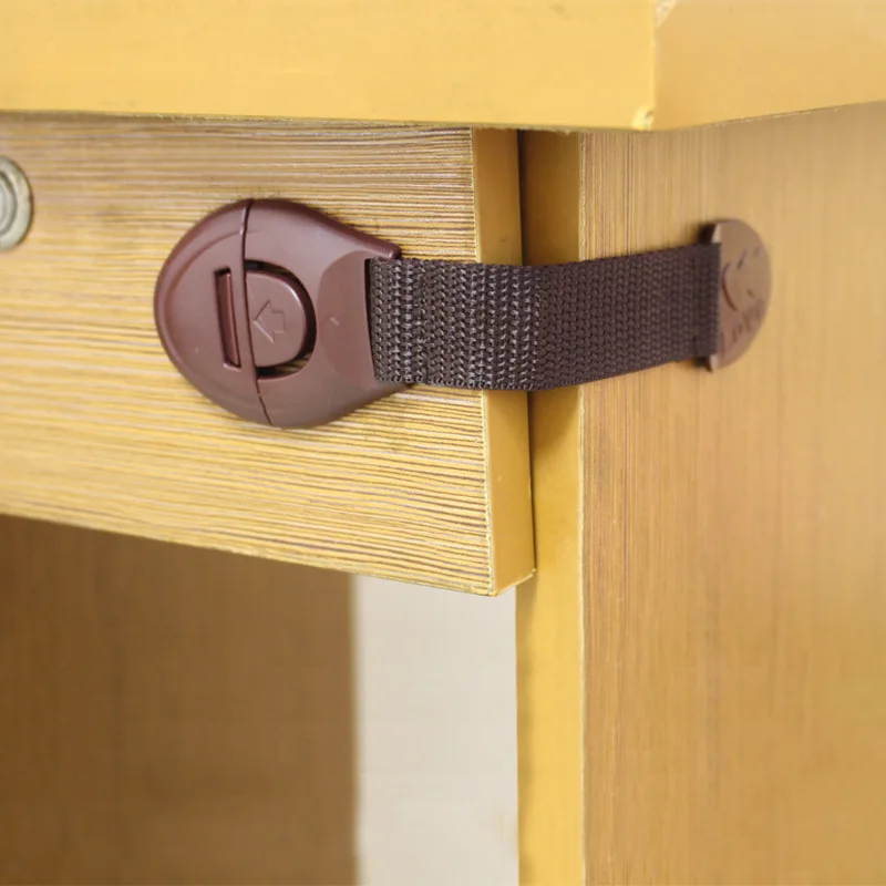 5pcs/lot Brown Cabinet Safety  - огляд і ціна Furniture Hardware Manufacturer