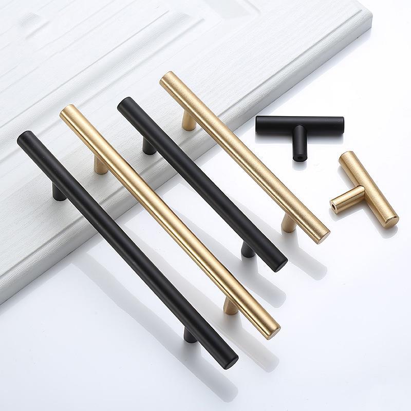 Modern Gold Brushed Straight C - огляд і ціна Furniture Hardware Drawer Pulls