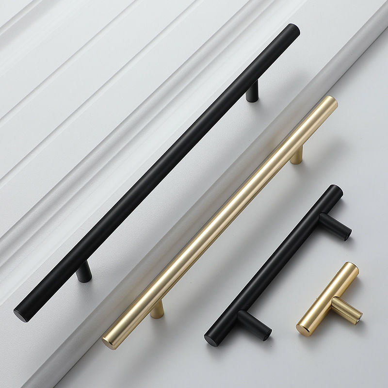 Modern Gold Brushed Straight C - огляд і ціна Furniture Hardware Drawer Pulls