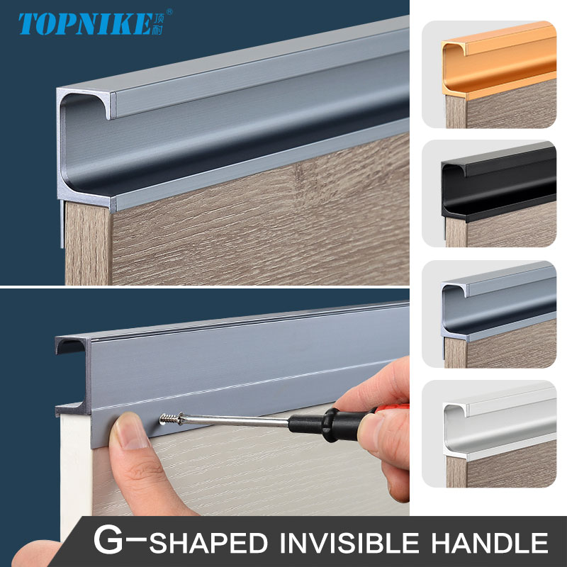 Finger Pulls G-Shaped Groove-F - огляд і ціна Furniture Hardware Drawer Pulls