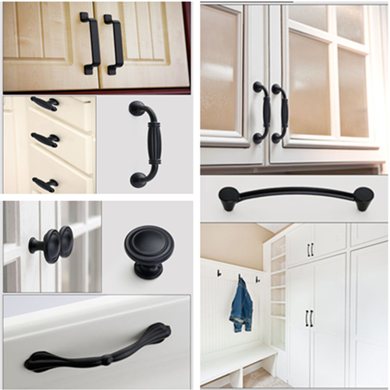 Black Handles for Furniture Ca - огляд і ціна Furniture Hardware Drawer Pulls