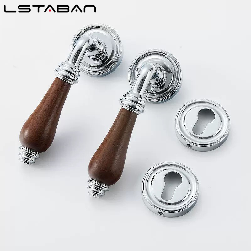 Euro Walnut Wood Handle Door L - огляд і ціна Furniture Hardware Handles