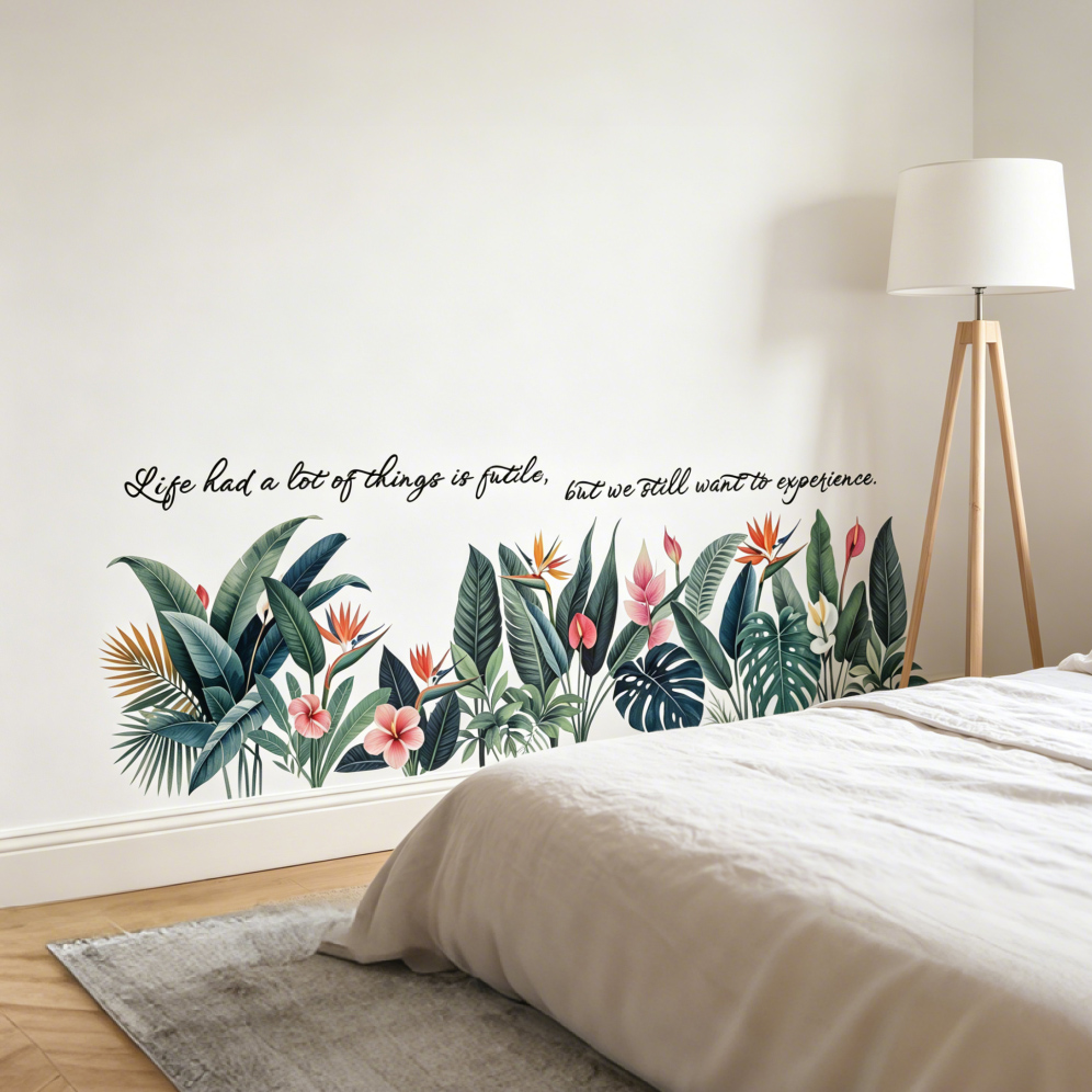 Tropical Leaves Wall Stickers, - огляд і ціна Furniture Paradise & Hardware Ghaziabad By Owner