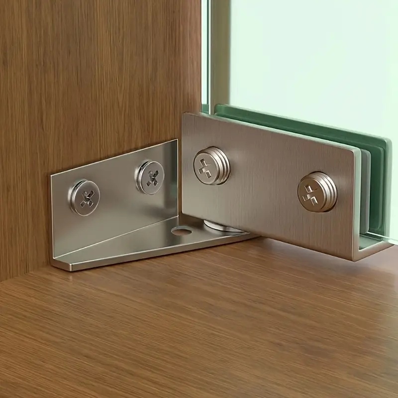 2pcs Non-Perforated Glass Door - огляд і ціна Furniture Hardware Display