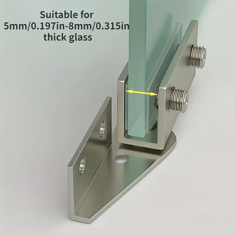 2pcs Non-Perforated Glass Door - огляд і ціна Furniture Hardware Display