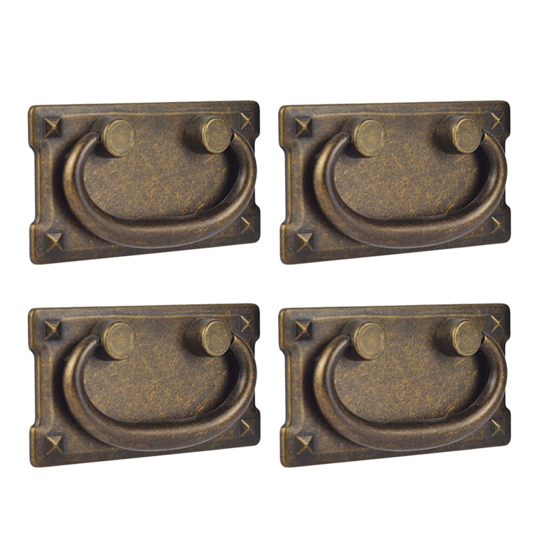 4Pcs Vintage Antique Bronze Dr - огляд і ціна Furniture Hardware Manufacturer