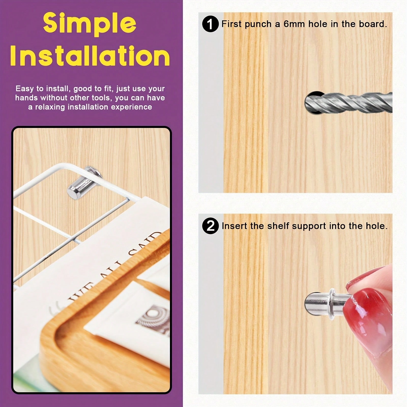 40 Pieces Shelf Pins Wall Laye - огляд і ціна Shelf Peg Support