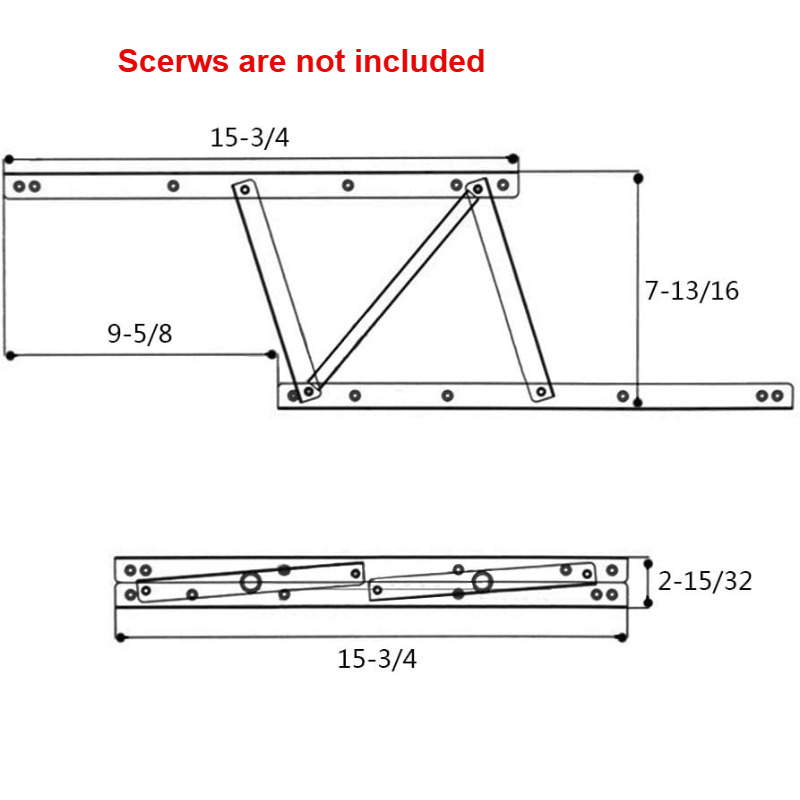 1Pair 38*16.5cm Lift Up Top Co - огляд і ціна Furniture Hardware And Fittings
