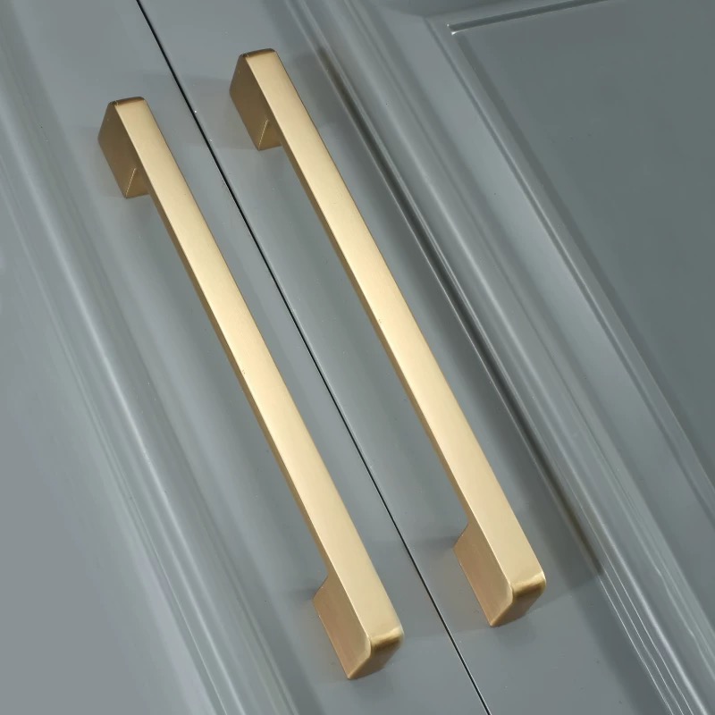 Gold Brushed Cupboard Cabinet  - огляд і ціна Furniture Hardware Drawer Pulls