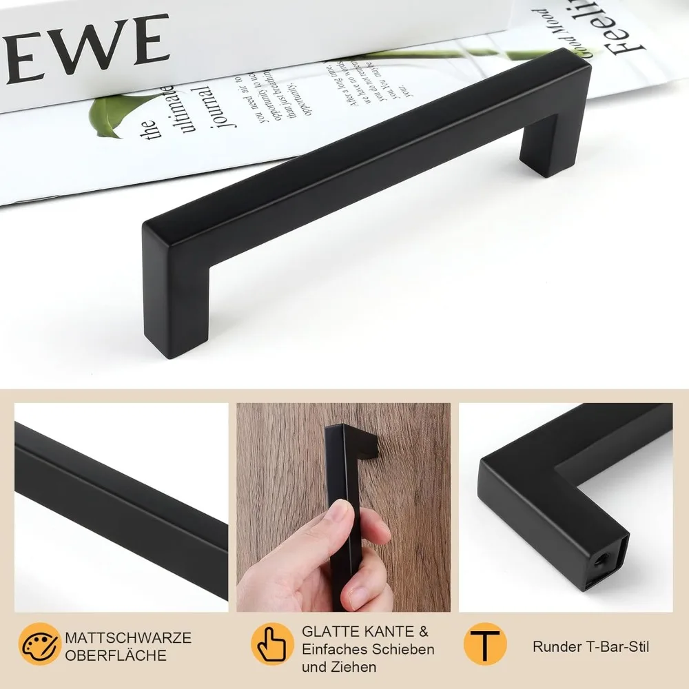 6/18pcs Stainless Steel Square - огляд і ціна Furniture Hardware Drawer Pulls