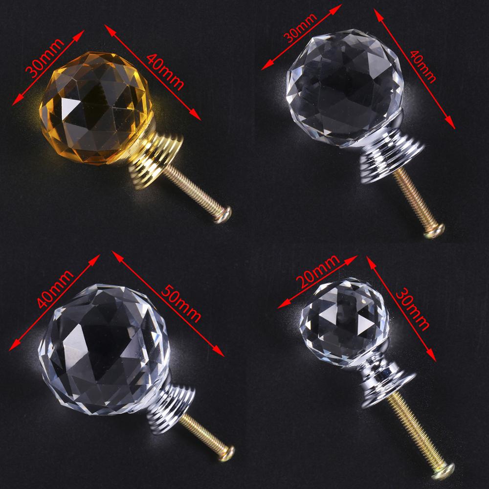 NAIERDI 20-30mm Crystal Handle - огляд і ціна Furniture Hardware Drawer Pulls