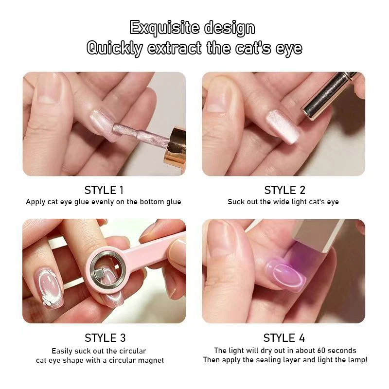 3Colors Halo Cat Eye Nail Magn - огляд і ціна Furniture Hardware Nails